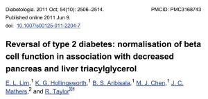 reversal of diabetes in one week study